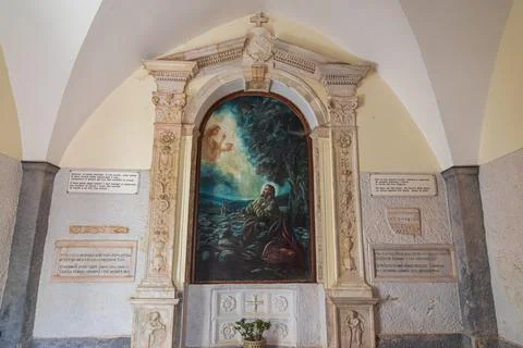 Gaeta, Lazio, the Split Mountain. Foto stock