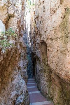 Gaeta, Lazio, the Split Mountain. Foto stock