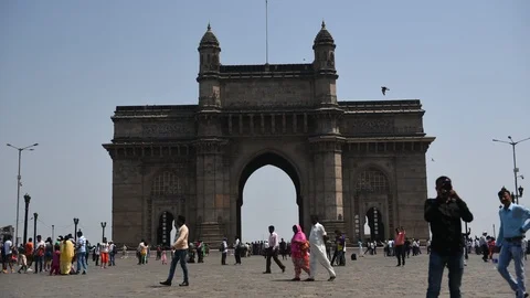 Gaetway Of India Stock Footage 99948917