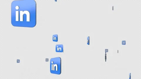 Gain a Competitive Edge with Linkedin 3D Logo Animation for Digital Ads Vídeos de archivo 244103509