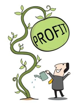 Gain profit Stock Illustration