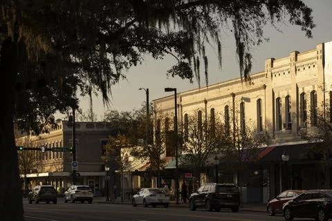 Gainesville Florida Downtown Fotos Stock