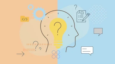 Gaining Insights  AI Assisted Application Development  Process - Animated Ill Stock Footage 320139966