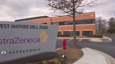 Gaithersburg, MD, USA 01-29-2021: US Headqurters of AstraZeneca Stock Footage 147498629
