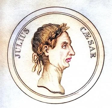 Gaius Julius Caesar 100, 44 BC Roman general, dictator and statesman from the Stock Illustration