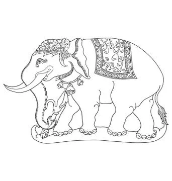 Gajah Sena Stock Illustration