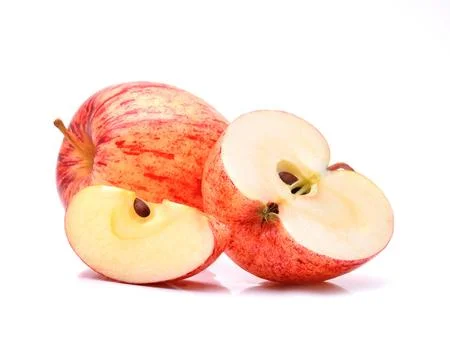 Gala apples isolate on white background Stock Photos