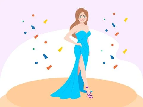 Gala Cascade Concept Illustration Stock Illustration