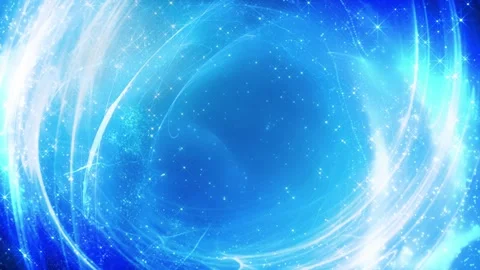 Galactic Abstract Strands in Blue Space 4K Loop Stock Footage 304302862