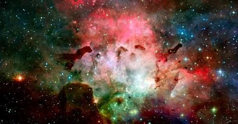 Galactic background. Elements of this image furnished by NASA Foto stock