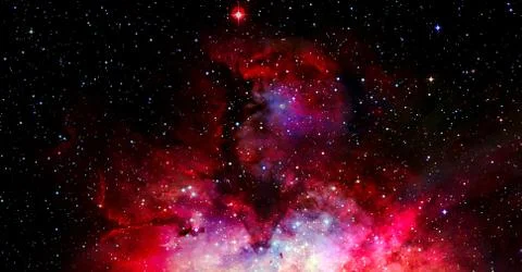 Galactic background. Elements of this image furnished by NASA Foto stock