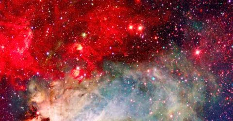 Galactic background. Elements of this image furnished by NASA Foto stock