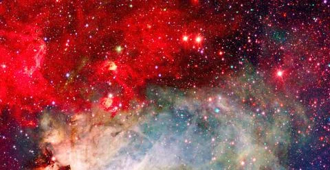 Galactic background. Elements of this image furnished by NASA Galactic bac... Stock Photos