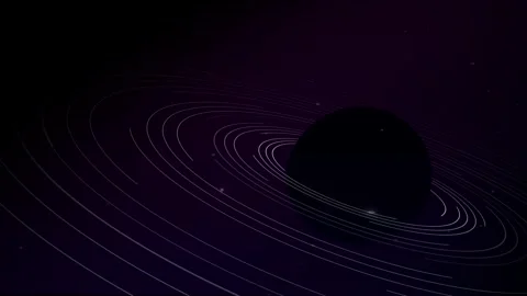 Galactic background. Planet orbit Stock-Footage 263287360