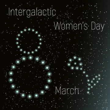 Galactic day 8 Stock Illustration