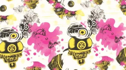 Galactic Fish Dance – Rotation Motion Stock Footage 306520328