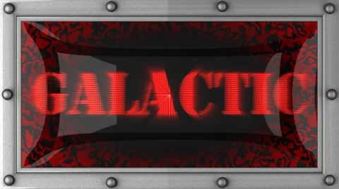 Galactic on led Video stock 8712275