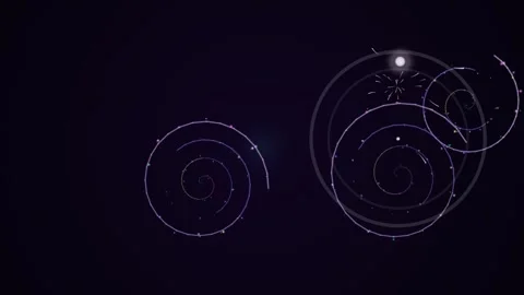 Galactic Orbits in Deep Space Visual. Stock Footage 330131016