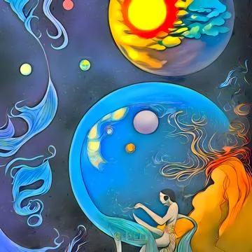 Galactic Planet Maker Stock Illustration