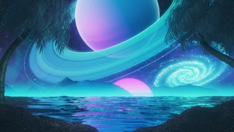 Galactic seashore Stock Footage 251519998