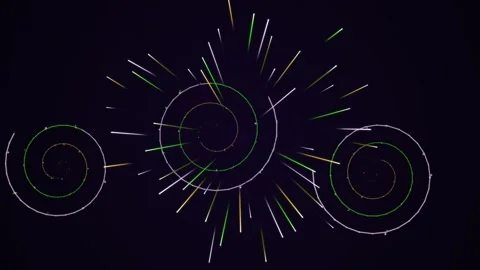 Galactic Spiral Arms and Celestial Bodies. Video stock 328505525
