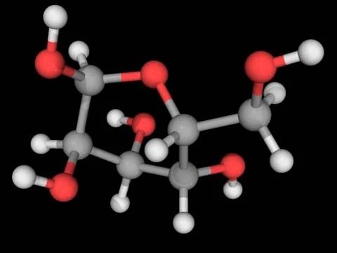 Galactose molecule Stock Illustration