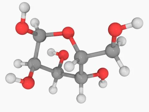 Galactose molecule Stock Illustration