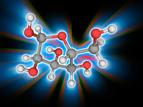 Galactose organic compound molecule Stock Illustration