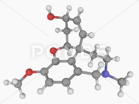 Galantamine drug molecule Stock Illustration