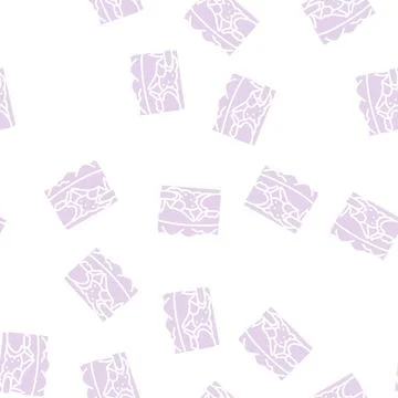 Galapagos islands glyph seamless pattern Stock Illustration