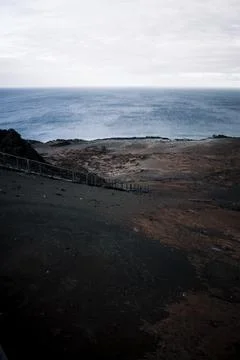 Galapagos Pathway to the Ocean Stock Photos