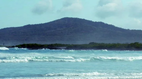 Galapagos volcano Stock Footage 758426