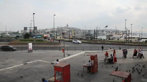 Galata bridge 库存影片 8764633