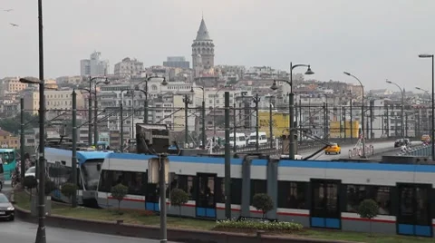 Galata bridge Stock Footage 8764641