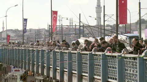 Galata Bridge Stock Footage 23339273