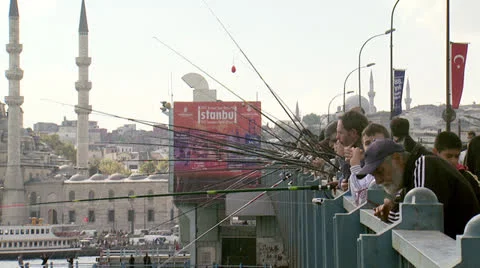 Galata Bridge#1 Stock Footage 23335023