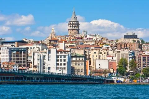Galata district in Istanbul Stock Photos