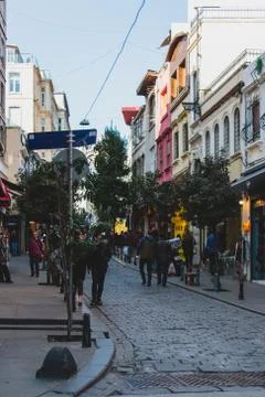 Galata streets Stock Photos