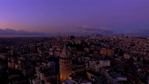 Galata Tower Aerial - 2 库存影片 81259467