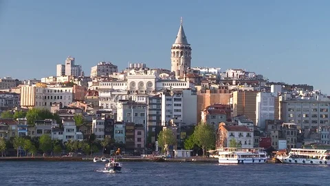 GALATA TOWER Stock Footage 74089202