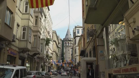 Galata tower Stock Footage 90900305