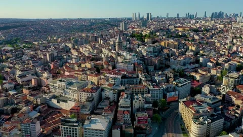 Galata tower in Istanbul, 7 Stock Footage 131542004