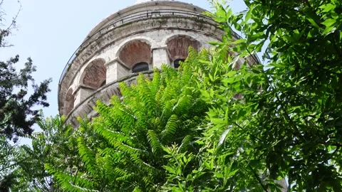 Galata Tower - Istanbul - Ancient Tower Video stock 196612957
