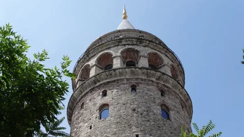Galata Tower - Istanbul - Ancient Tower Video stock 196614059
