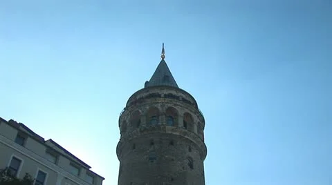 Galata Tower in Istanbul a Stock Footage 12167121