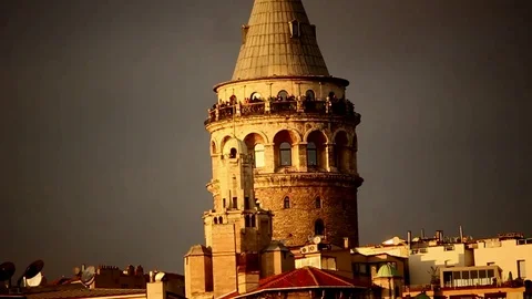 Galata Tower istanbul Stock Footage 94174629