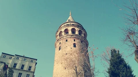 Galata tower in istanbul Stock Footage 127111600