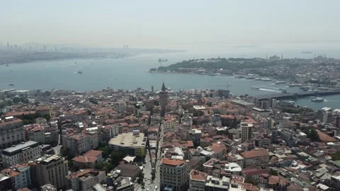 Galata Tower of Istanbul Video stock 167212312