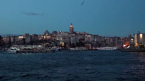 Galata tower in Istanbul Stock Footage 219509501
