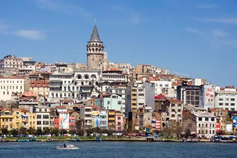 Galata Tower - Istanbul - Turkey Stock Photos